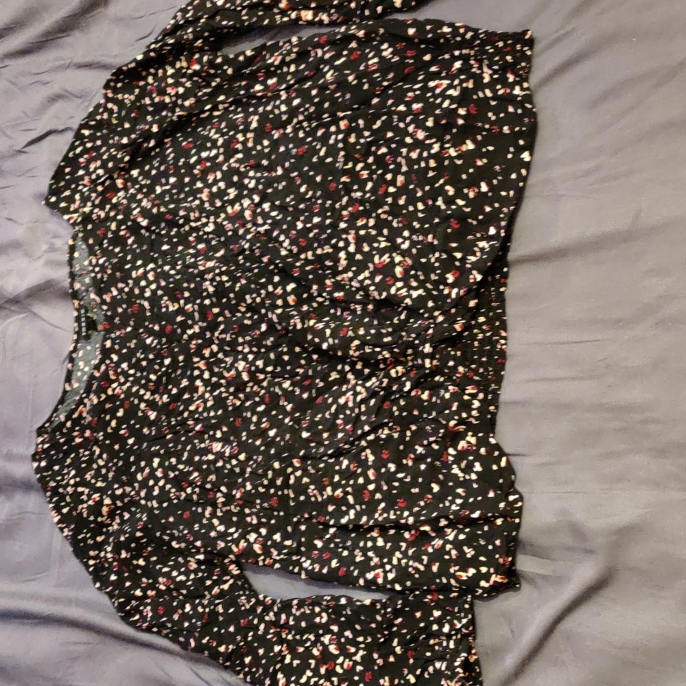 Torrid rayon long sleeve blouse size 1